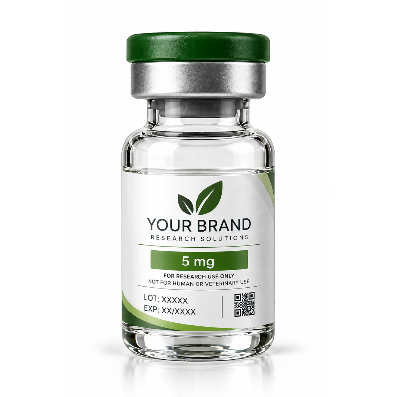 Illustration of a custom white-label research vial